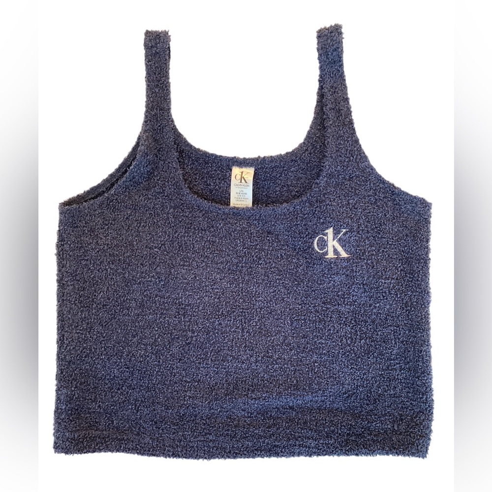 Calvin Klein CK One Plush Sleep Cropped Tank